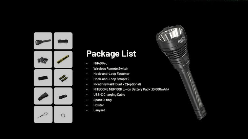 lampe de poche tactique Nitecore MH40 PRO 3500 lumens 01 19
