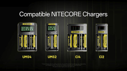NL1840R - Batterie Li-ion 4000mAh 18650 Rechargeable - USB-C Intégré - Haute Densité Énergétique