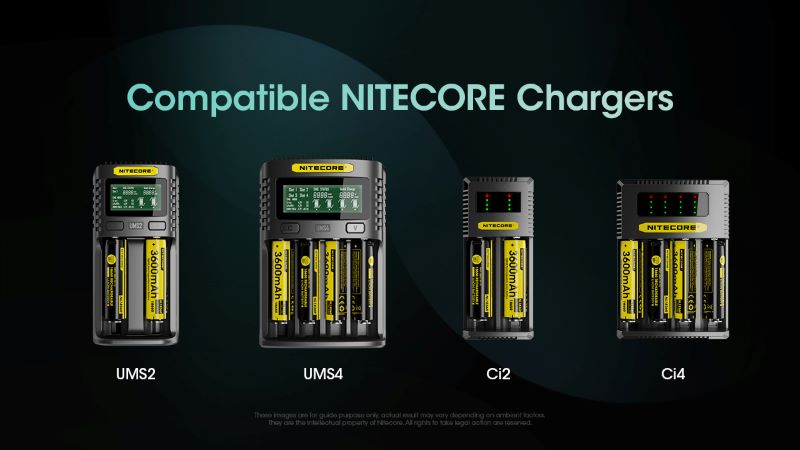 Batterie Nitecore 18650 3600mAh rechargeable Type C NL1836R 01 12