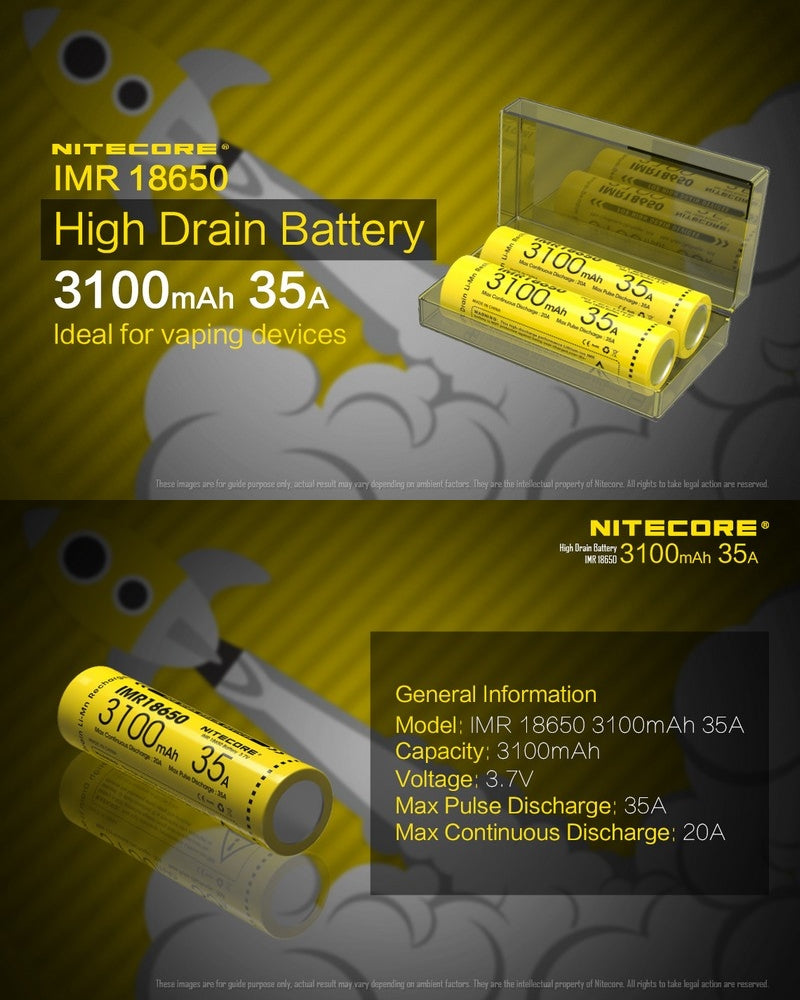 Batterie Nitecore IMR18650 3100 35A 01 1