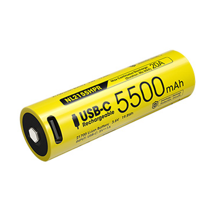Batterie Rechargeable 21700 Li ion Haute Performance Nitecore NL2155HPR 5500