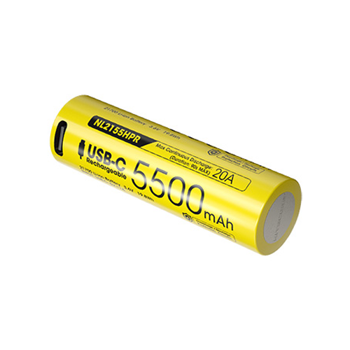 Batterie Rechargeable 21700 Li ion Haute Performance Nitecore NL2155HPR 5500