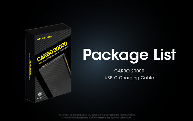 Batterie externe Nitecore CARBO 20000 20000mAh 01 20