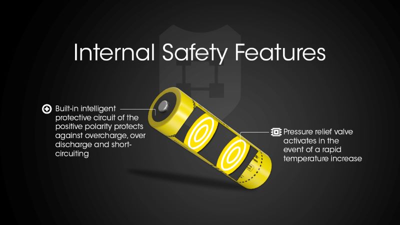 Batterie nitecore 21700 5300mAh NL2153 01 4