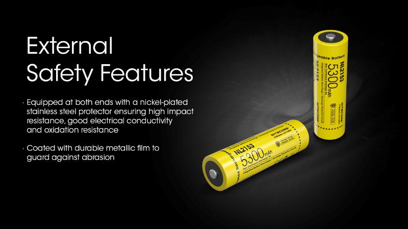 Batterie nitecore 21700 5300mAh NL2153 01 6