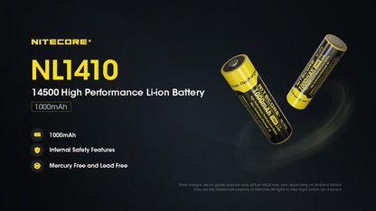 Batterie rechargeable 14500 AA 1000 mAh Nitecore NL1410 01 1
