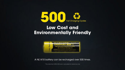 Batterie rechargeable 14500 AA 1000 mAh Nitecore NL1410 01 7