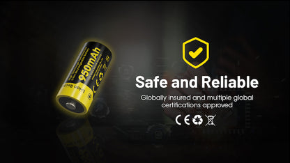 Batterie rechargeable 16340 950mAh Nitecore NL169 01 8
