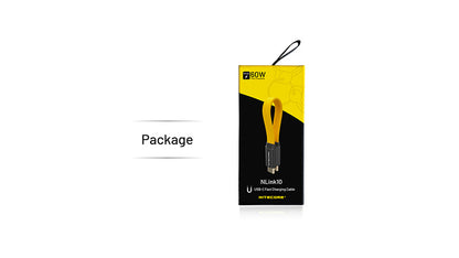 Cable de Charge Rapide Nitecore NLink10 60W 3A USB C vers USB C Design M