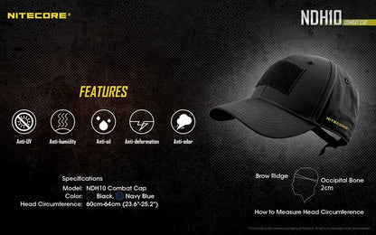 Casquette Tactique de combat Nitecore NDH10 01 3