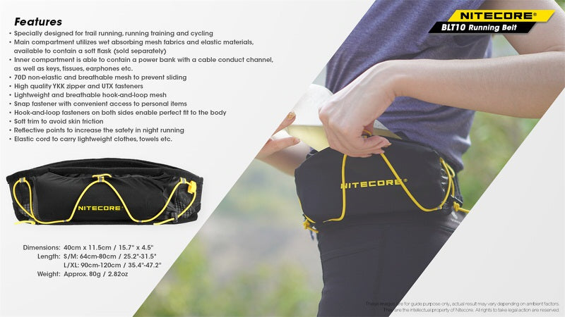 Ceinture de course Nitecore BTL10 01 7