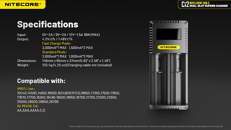 Chargeur Nitecore Ci2 12