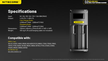 Chargeur Nitecore Ci2 12