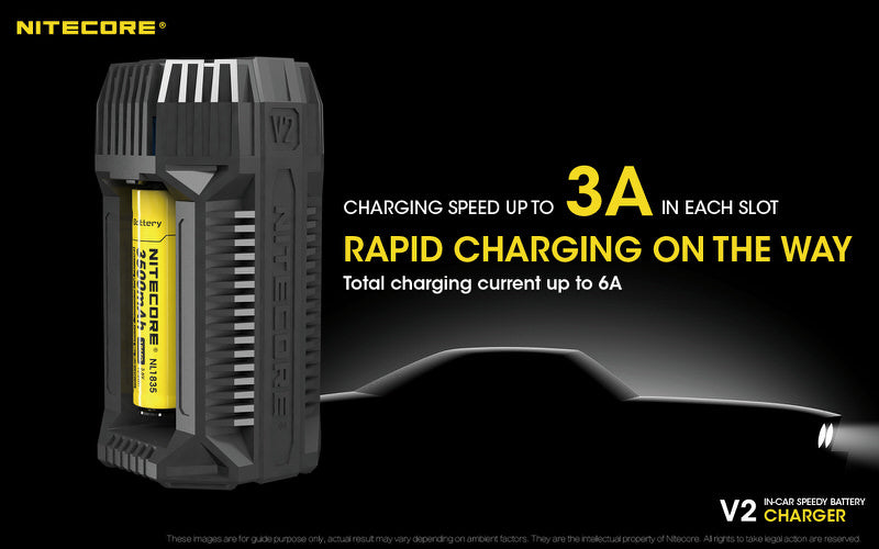 Chargeur Voiture Nitecore V2 01 2