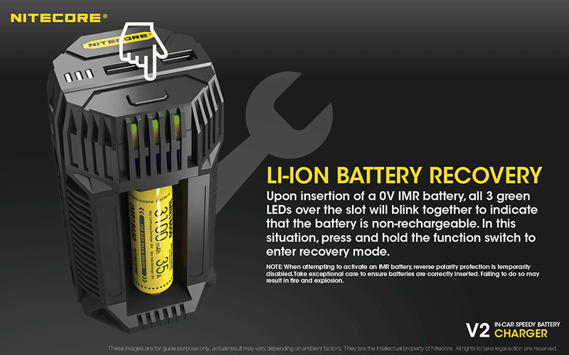 Chargeur Voiture Nitecore V2 01 3