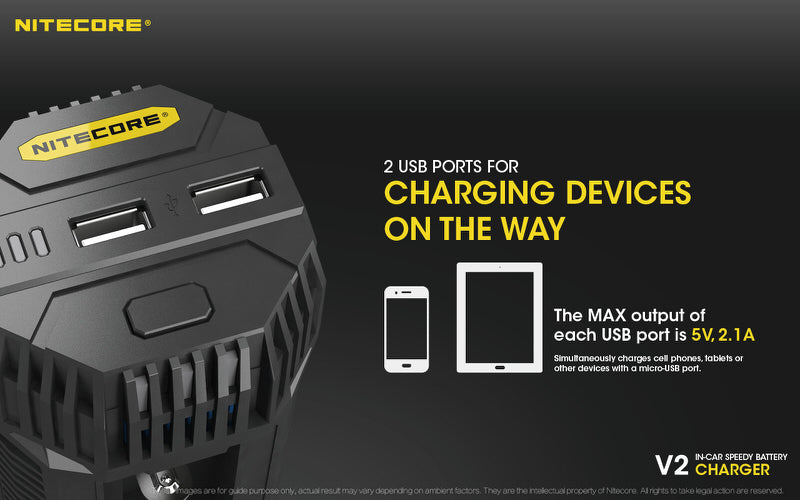 Chargeur Voiture Nitecore V2 01 5