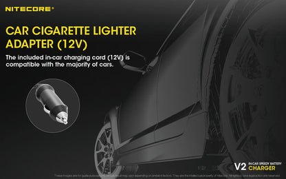 Chargeur Voiture Nitecore V2 01 9