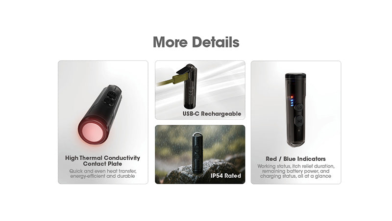 Dispositif anti demangeaisons Nitecore Bite Healer 10 Rechargeable 1 8
