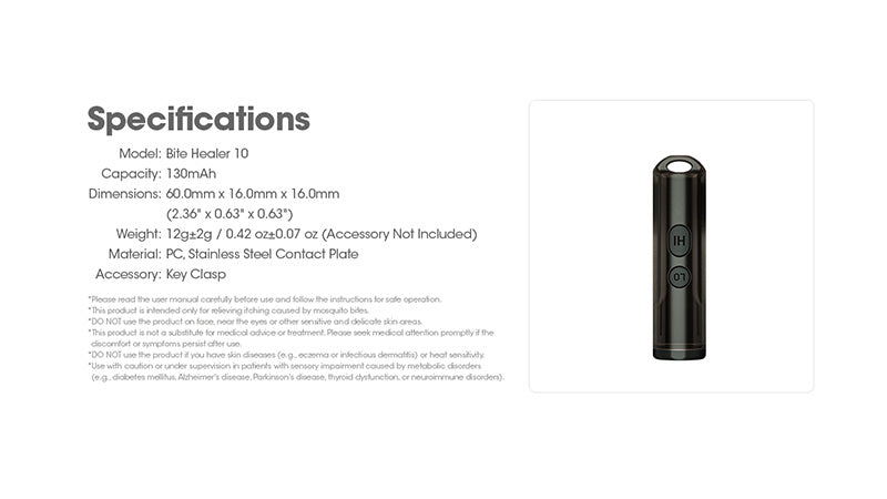 Dispositif anti demangeaisons Nitecore Bite Healer 10 Rechargeable 1 9