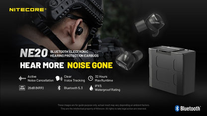 Ecouteur bluetooth et bouchon d oreille anti bruit Nitecore NE20 01 1