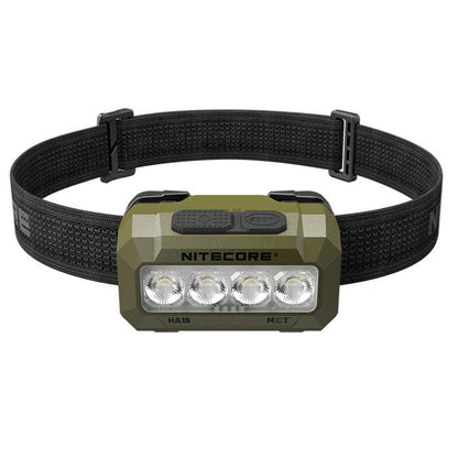 Nitecore HA19 Verte - Lampe frontale LED 600 lumens à 6 sources lumineuses
