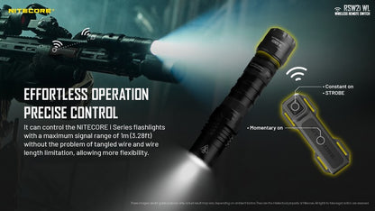 Interrupteur deporte Nitecore RSW2i WL pour lampe P10i P10iX P20i P20iX P30i