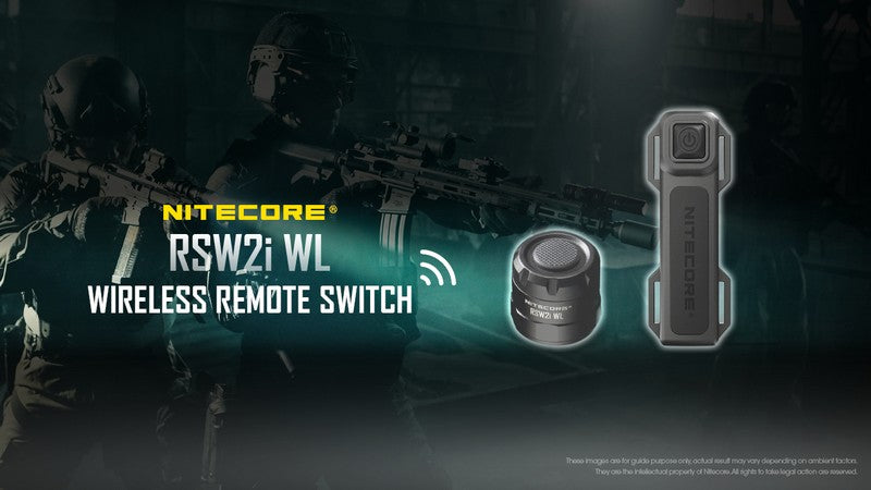 Interrupteur deporte Nitecore RSW2i WL pour lampe P10i P10iX P20i P20iX P30i