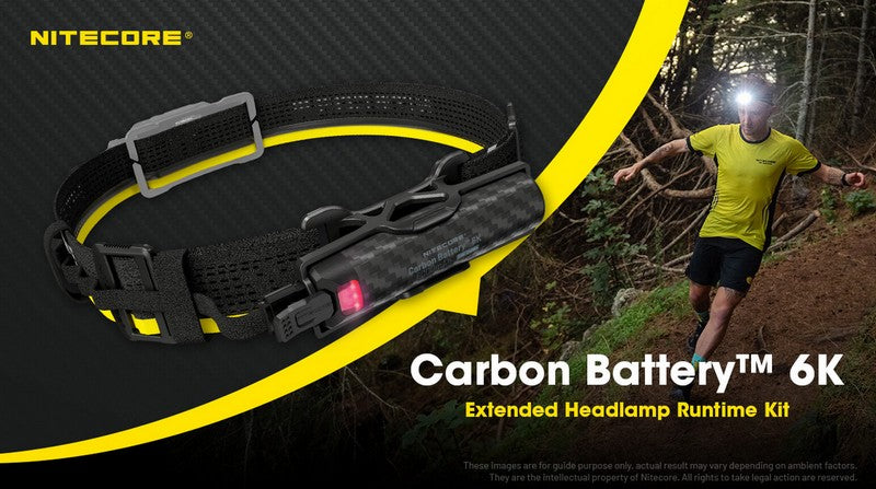 Kit Batterie externe en carbone 6K Nitecore NU40 NU43 NU45 NU50 HC65UHE 01