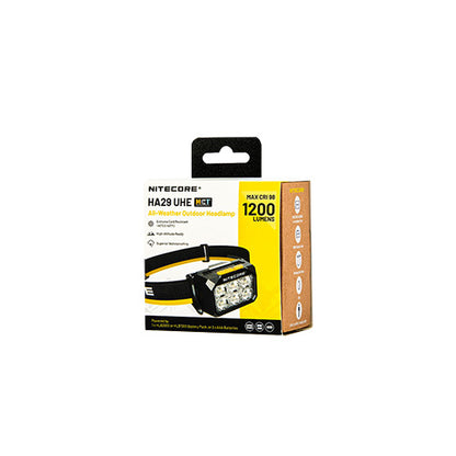 HA29 UHE - Lampe frontale - 1200 Lumens - Triple Température de Couleur - Basses Températures -40°C - Batterie HLB2500