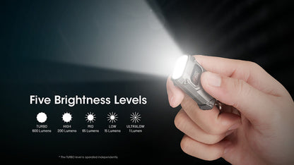 Lampe Porte cles Nitecore TINI 3 600 Lumens Ecran OLED Rechargeable USB C