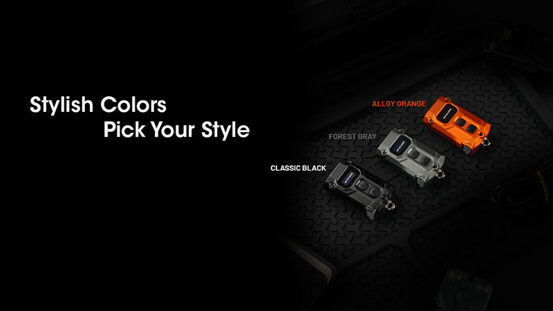 Lampe Porte cles Nitecore TINI 3 600 Lumens Ecran OLED Rechargeable USB C