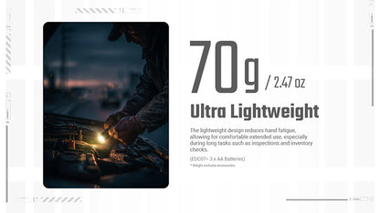 EDC07 – Lampe Torche Nitecore – 1500 Lumens – 3 Températures de Couleur – Rechargeable USB-C