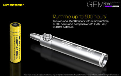 Lampe d identification professionnelle Nitecore GEM8 500 Lumens Luminosite v