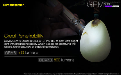Lampe d identification professionnelle Nitecore GEM8 500 Lumens Luminosite v