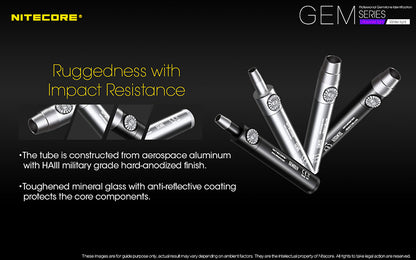 Lampe d identification professionnelle Nitecore GEM8 500 Lumens Luminosite v