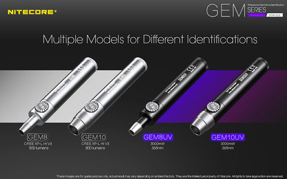 Lampe d identification professionnelle Nitecore GEM8 500 Lumens Luminosite v