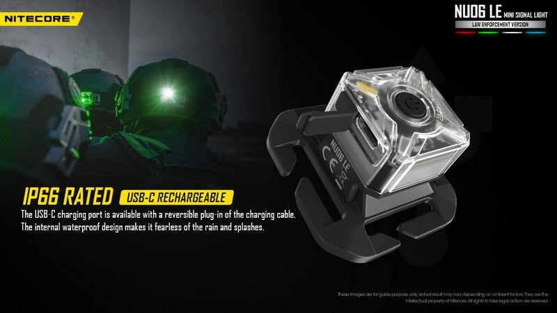 Lampe de signalisation pour force de l ordre Nitecore NU06 LE 01 13