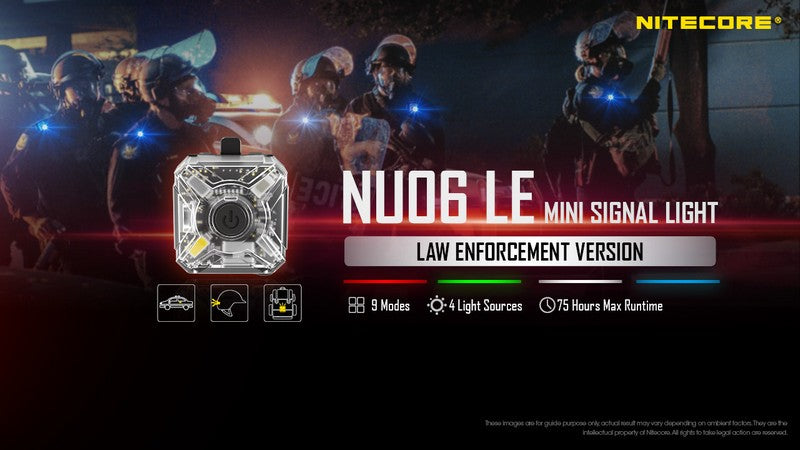 Lampe de signalisation pour force de l ordre Nitecore NU06 LE 01 1