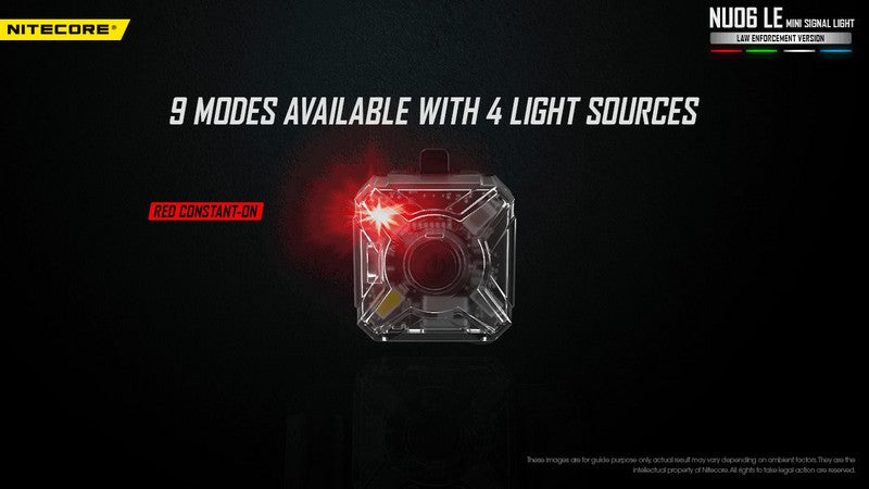 Lampe de signalisation pour force de l ordre Nitecore NU06 LE 01 2