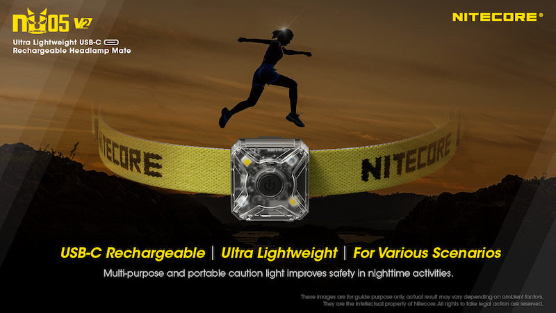 Lampe frontale lampe de position Nitecore NU05V2 KIT 40 Lumens 01 2