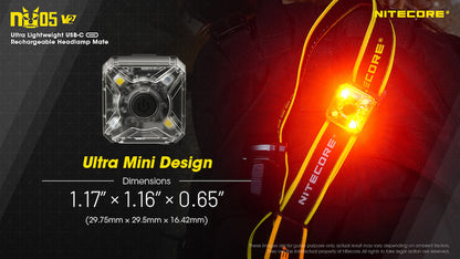 Lampe frontale lampe de position Nitecore NU05V2 KIT 40 Lumens 01 9
