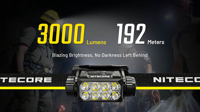 Lampe frontale professionnelle Nitecore HC75 UHE 300Lumens 2