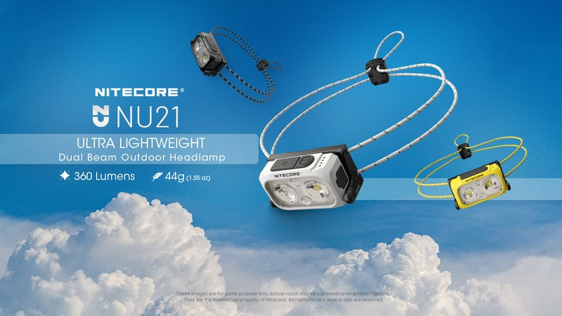 Lampe frontale special course a pied trail Nitecore NU21 01 1