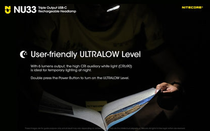 Lampe frontale trail running nitecore NU33 nouveaute 700 Lumens 01 12
