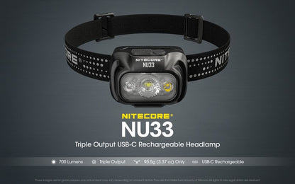 Lampe frontale trail running nitecore NU33 nouveaute 700 Lumens 01 1