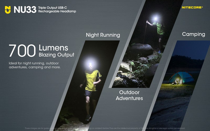 Lampe frontale trail running nitecore NU33 nouveaute 700 Lumens 01 2