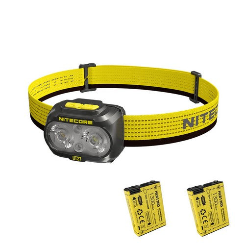 UT27 PRO – Lampe Frontale Nitecore – 800 Lumens – 2× Batteries HLB1500 Incluses – Version 2025