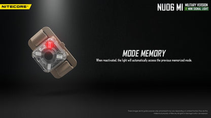 Lampe speciale arme avec lumiere infra rouge nitecore NU06 MI 02 14