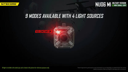 Lampe speciale arme avec lumiere infra rouge nitecore NU06 MI 02 4