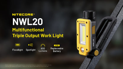 Lampe torche compact de travail rechargeable Nitecore NWL20 01 1